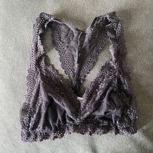 Everjey Gray Colette Racerback Bralet